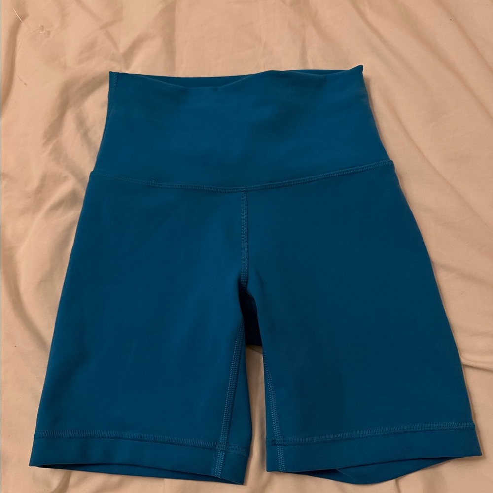 Lululemon Athletica Teal Bike Shorts
